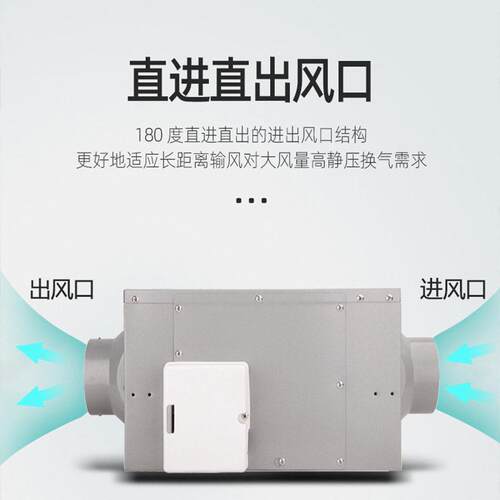 绿岛风直流式管道风机商用工业离心式送风机大风量低噪声抽风机