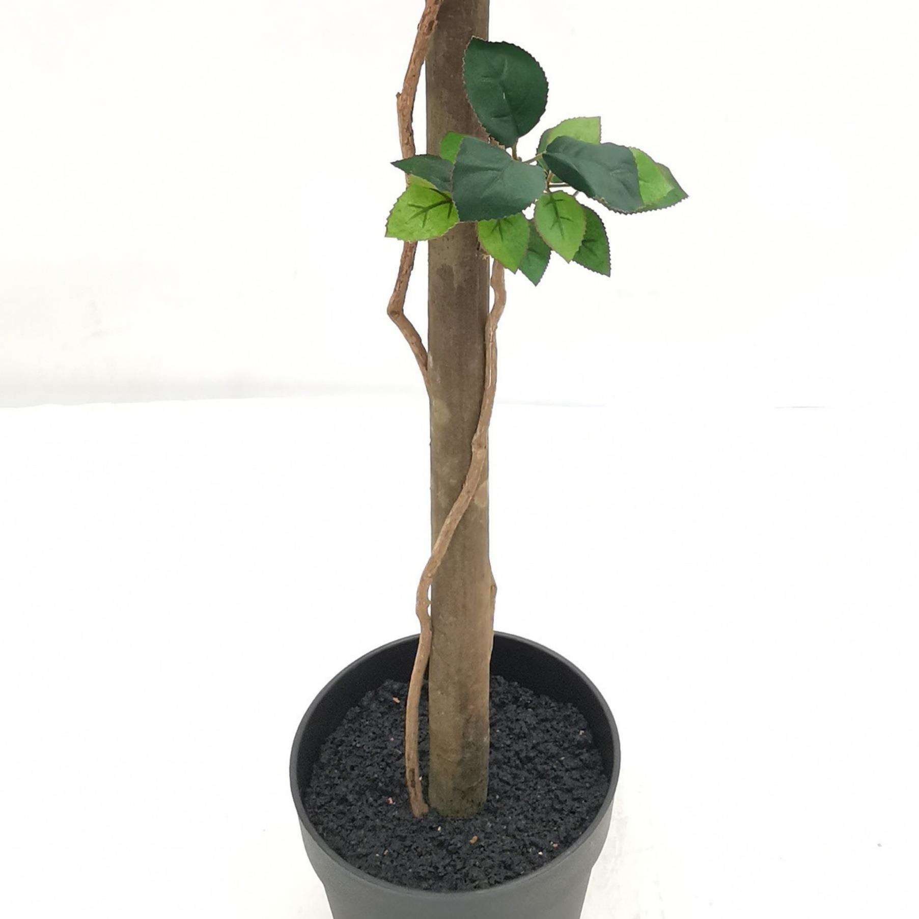 装饰假花室内客厅落地摆件绢花植物创意盆景仿真玫瑰花树真