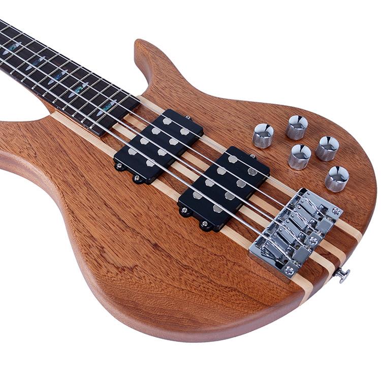 四弦吉他电贝司 实木拼接bass G-B50-T4 沙比利枫木24品贝斯厂家