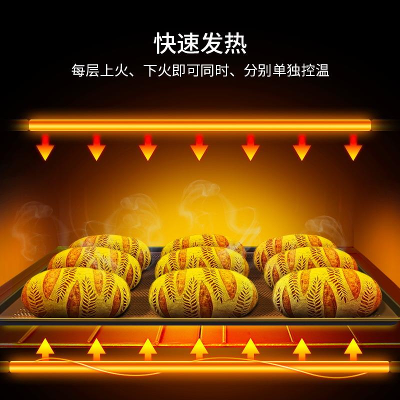 新南方电烤箱商用电脑版40CI二层四盘蛋糕披萨鸡大容量电烤炉商用