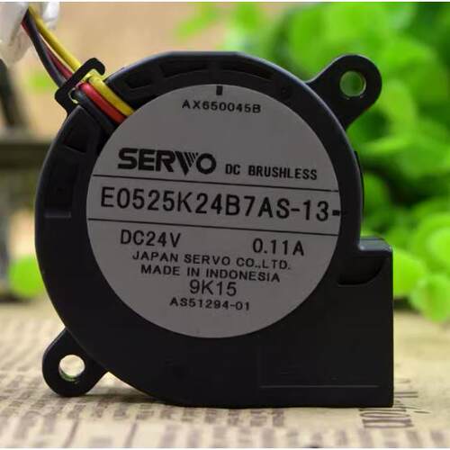 现货原装伺服SERVO5025 24V 0.11A E0525K24B7AS-13涡轮散热风扇