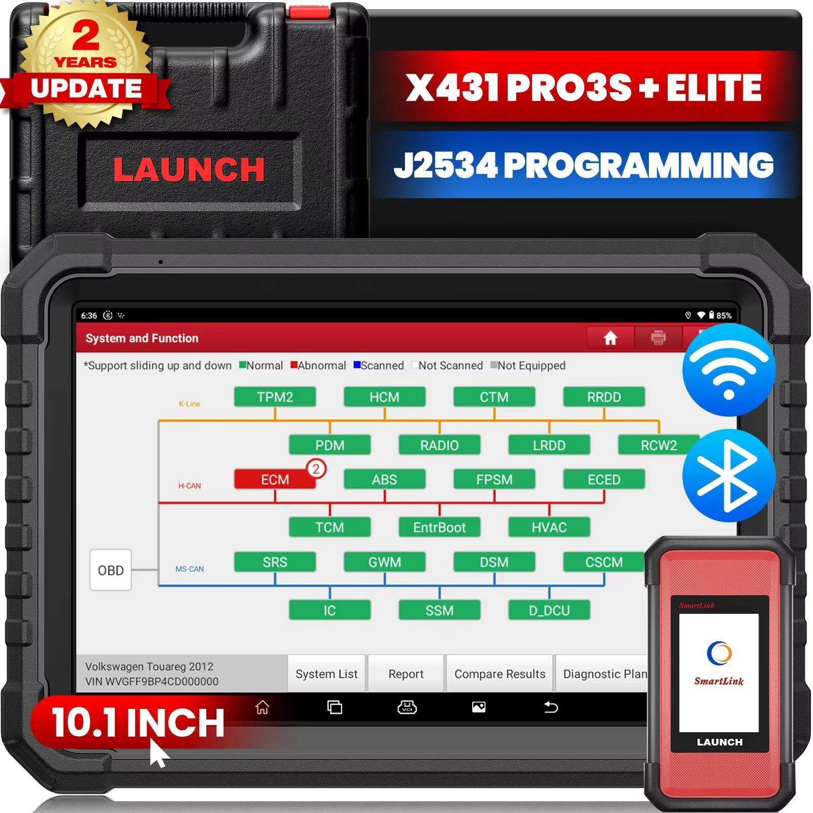 LAUNCH X431 PRO3S+ELITE 编码拓扑全系统汽车诊断工具OBD2海外版图片