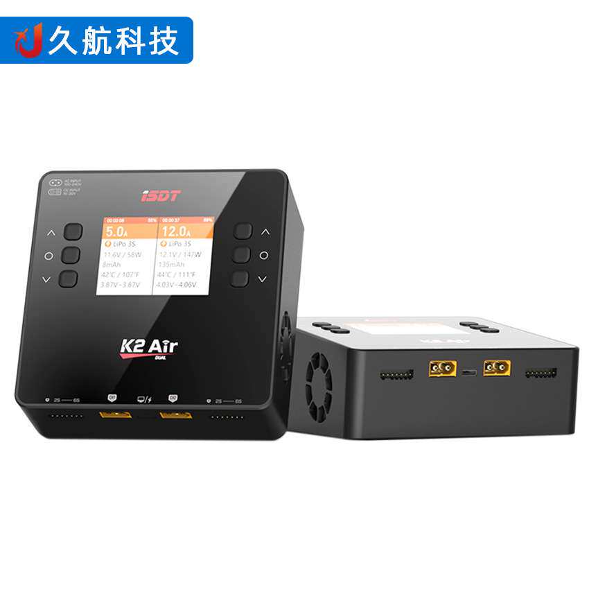 艾斯特ISDT 新品 K2 Air 智能充电器 双模双通道DC500W*2 UBS接口