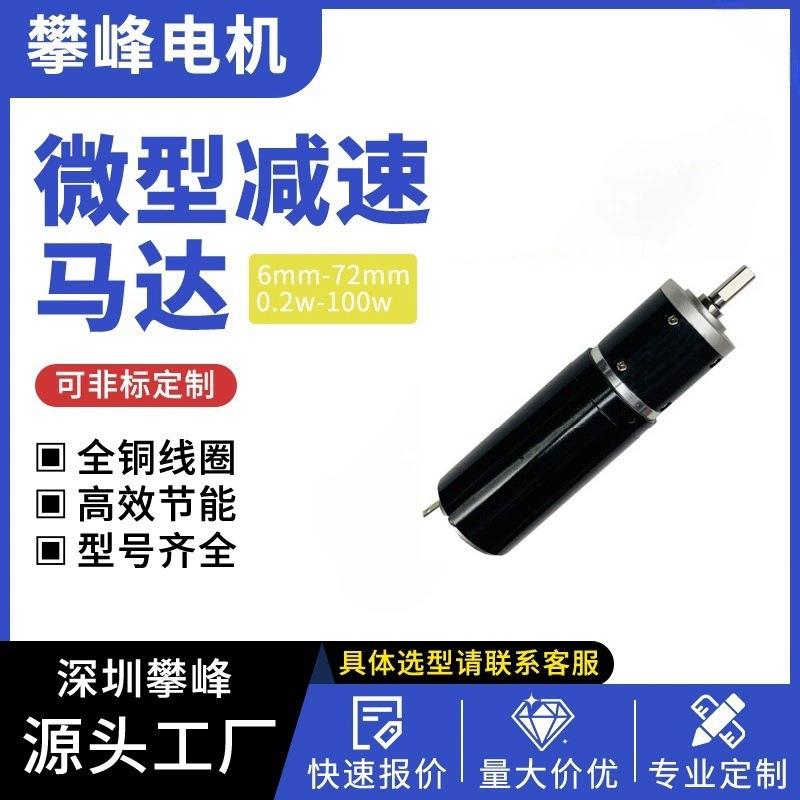 厂家直销DC42MM直流无刷有刷空心杯微型 行星减速电机 齿轮箱马达
