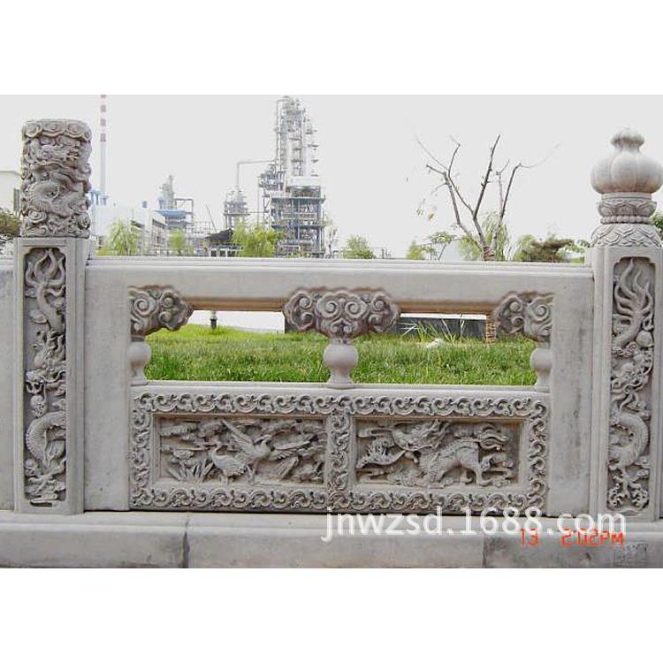 阳台石围栏图片 大桥围栏石雕生产厂家 济宁大理石围栏价格