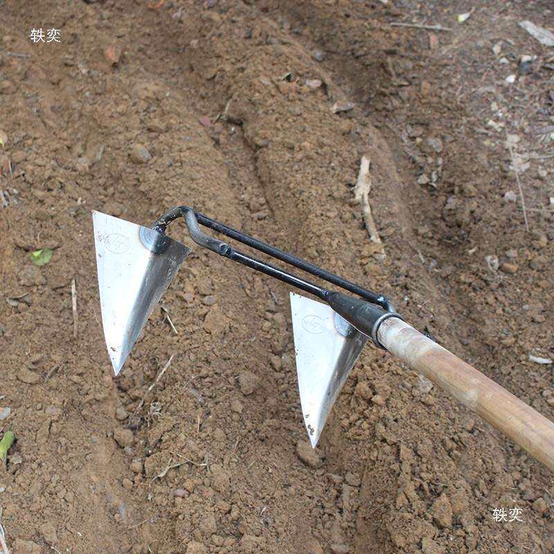 开沟农用人工小型翻地机松土开荒工具手拉犁锄草锄地除草锄头其他