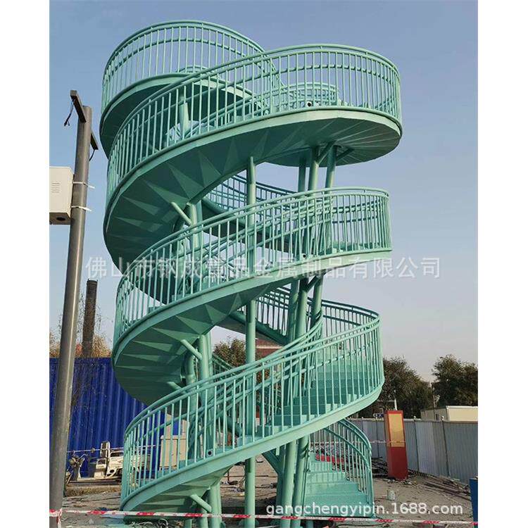 金属景观旋转不锈钢楼梯别墅客厅尺寸耐用家用简约