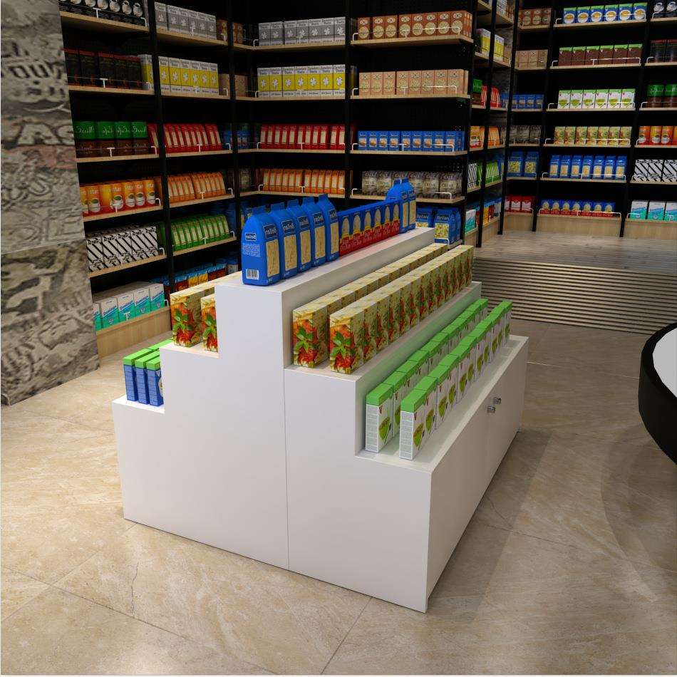 。梯式摆台超市货架蛋糕中岛柜梯形货架置放展示台置物架展品陈列