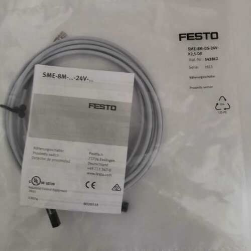 FESTO费斯托磁性开关SME-8M-DS-24V-K-2.5-0E 543862  三线