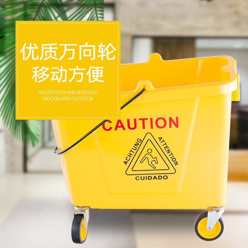 拖把桶榨水车加厚商用家用免手洗挤水桶洗拖把桶墩布压水清洁桶