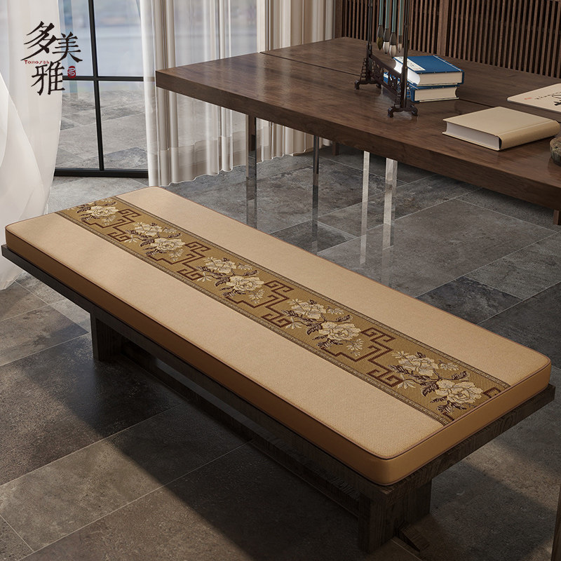 中式长条凳子坐垫屁垫秋冬加厚板凳长凳长条垫实木沙发垫坐垫定制