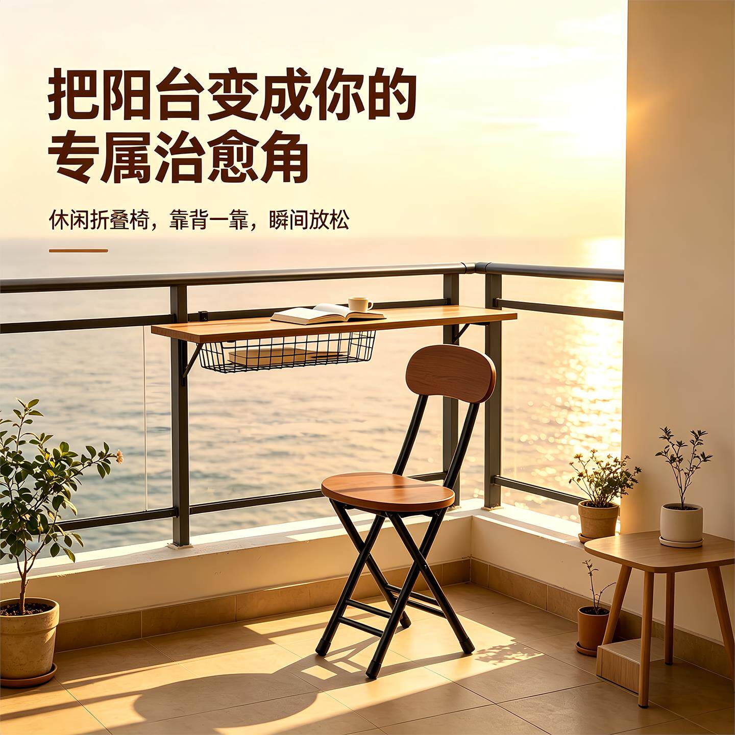 折阳叠椅子台家用休闲吧台子久坐椅不累靠安背凳子hsn-0908免装餐