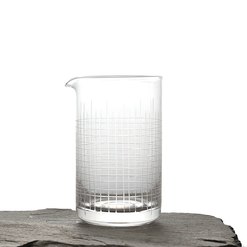酒吧灵魂日式无铅水晶手工刻花调酒器搅拌杯调酒杯Mixing Glass