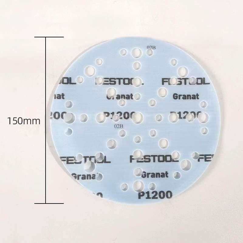 德国费斯托石榴石砂纸 6英寸150mm 80-1200号 汽车喷漆打磨抛光片