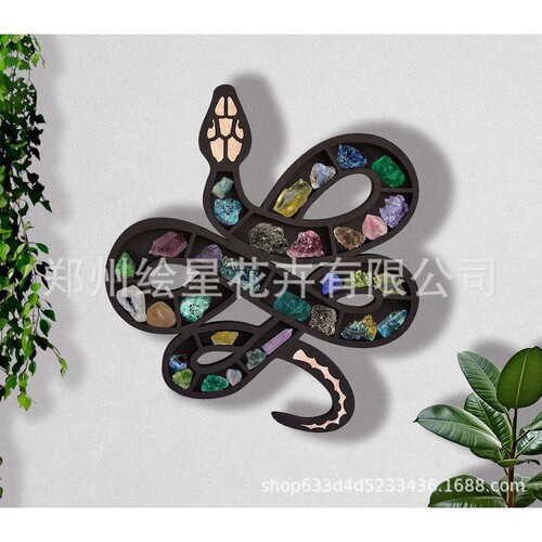 跨境爆款Snake Moon Phase Crystal Shelf 水晶架子