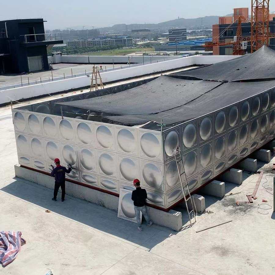 304不锈钢储水箱焊接二次供水写字楼宾馆储水箱大型不锈钢水箱