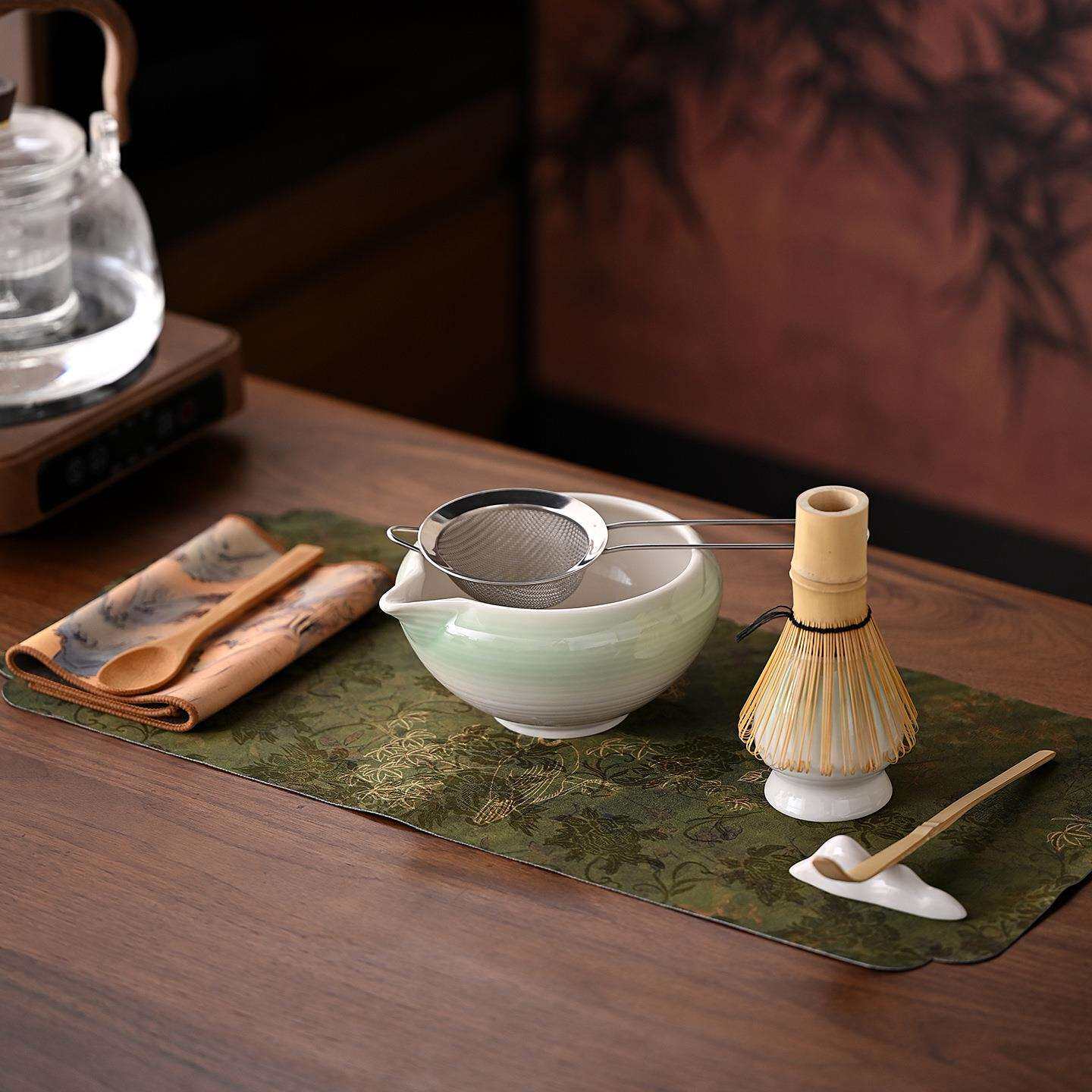 沐叶日式打抹茶用茶具套装茶筅竹子抹茶刷百本立宋代点茶道禅意抹