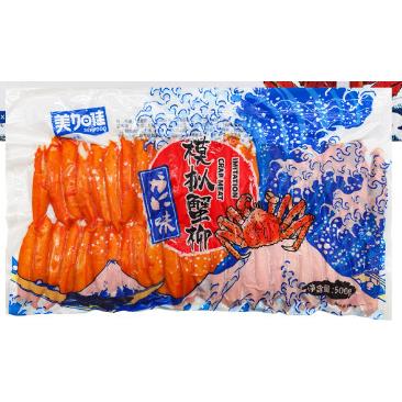 美加佳蟹柳系列北海道模拟蟹肉帝王蟹柳天妇罗蟹柳力二味模拟蟹柳