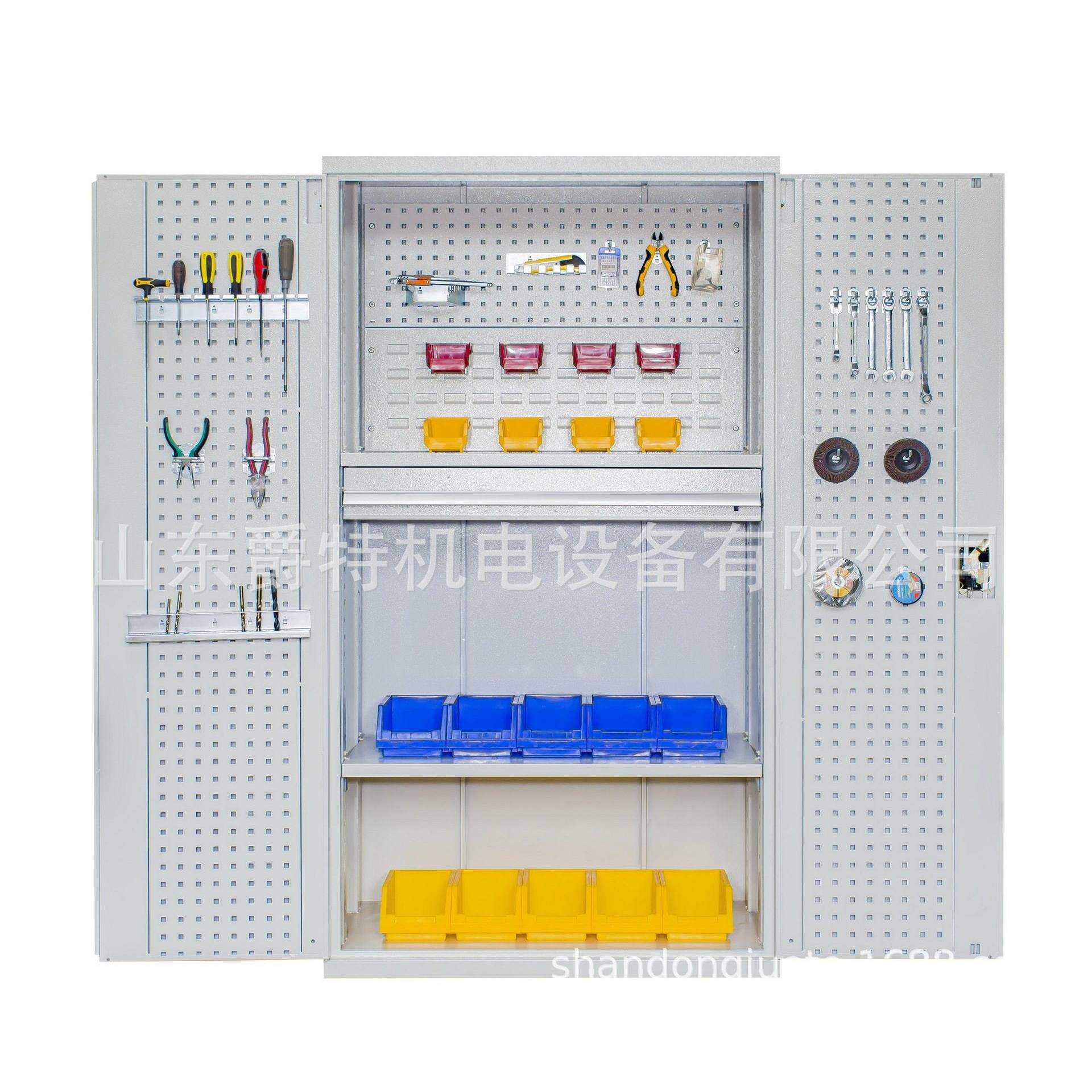 爵特双开门重型工具柜储物柜 车间五金工具柜抽屉式工具柜现货