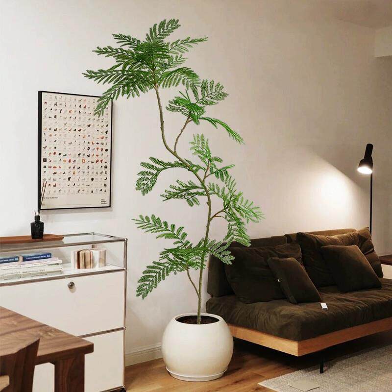蓝花楹仿真//绿植大型盆栽客厅高端轻奢仿生植物室内家庭装饰摆件