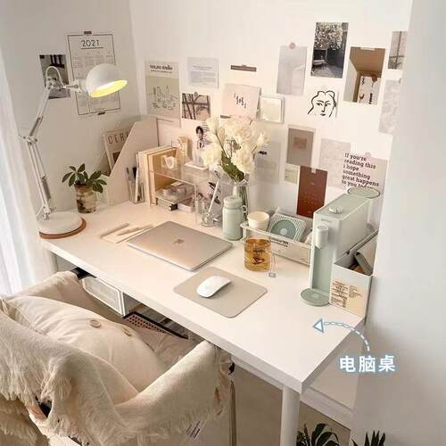 家用电脑桌卧室写字台简易长方形圆角学习外贸桌子化妆桌子跨境桌