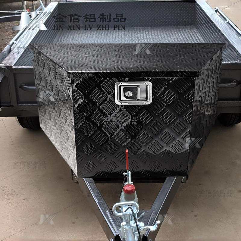 现货铝合金拖车工具箱 火车地盘收纳运输箱 卡车物流带锁收纳箱