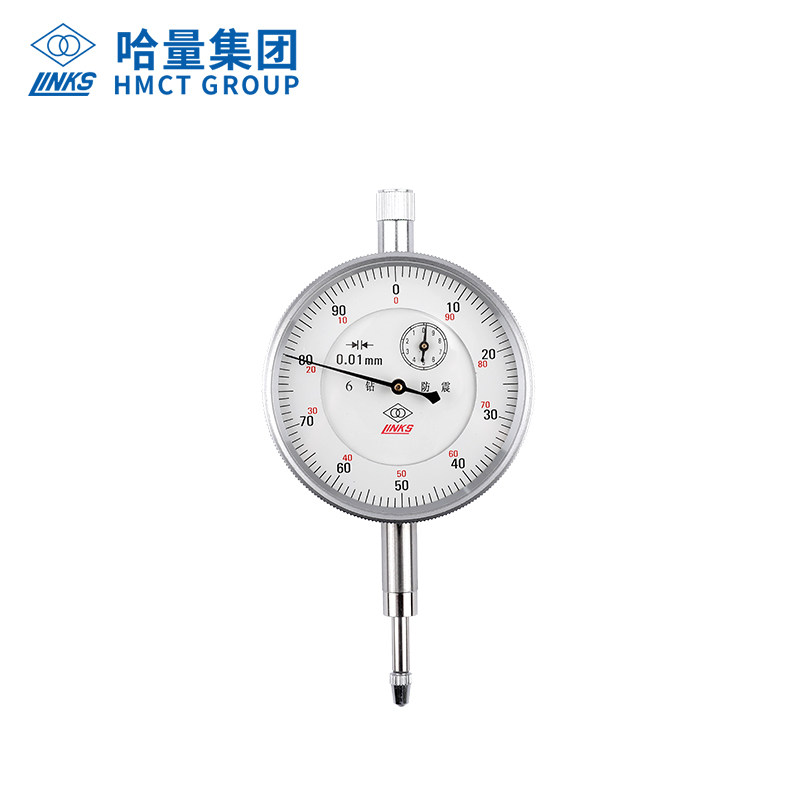 哈量百分表头0-5-10高精度防震带钻表座支架测头配件机械百分表
