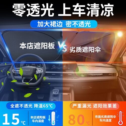 奇瑞风云a8前挡遮阳板伞罩帘布挡防晒隔热前挡风玻璃专用汽车用品