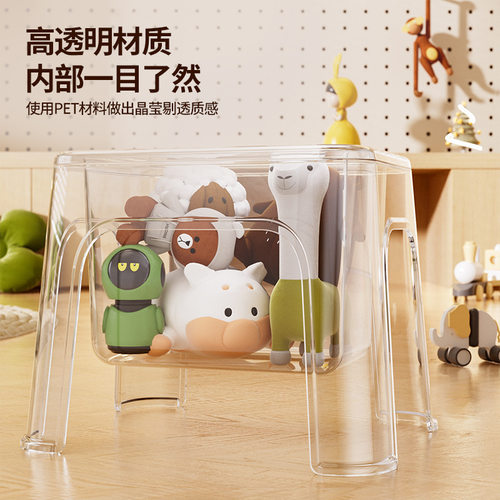 新品加厚PET可收纳凳子客厅小板凳家用椅子儿童收纳凳简约塑料凳6