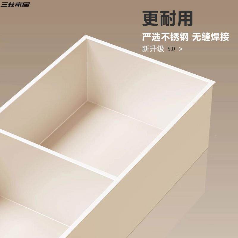 铝合壁金30不4锈钢龛嵌式入卫浴置物架成品通用尺寸厕所隔板浴室