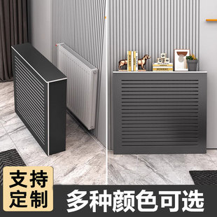 地暖分水器遮挡罩地热门水管水表老式铸铁暖气片管道遮挡柜装饰