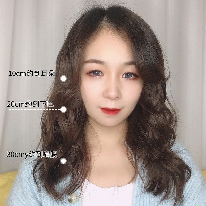 卷发片真发发片蓬松自然无痕接发自己接头发大波浪长卷发假发片女