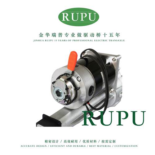 瑞普RUPU24V 500W/800W 扫地车高速比观光车驱动桥后桥电机可定制