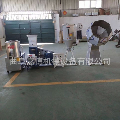 2024新款饲料膨化机全套设备 鱼螃蟹饲料机搅拌烘干机喷油膨化机