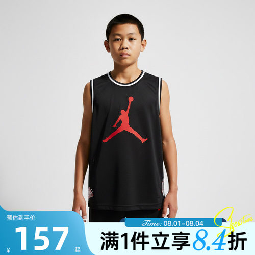 NIKE耐克大童夏运动休闲无袖T恤JD2622011GS-005
