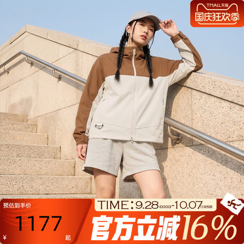 NIKE耐克女秋ACG MORPHO户外连帽硬壳拒水防风夹克外套HJ0247-281