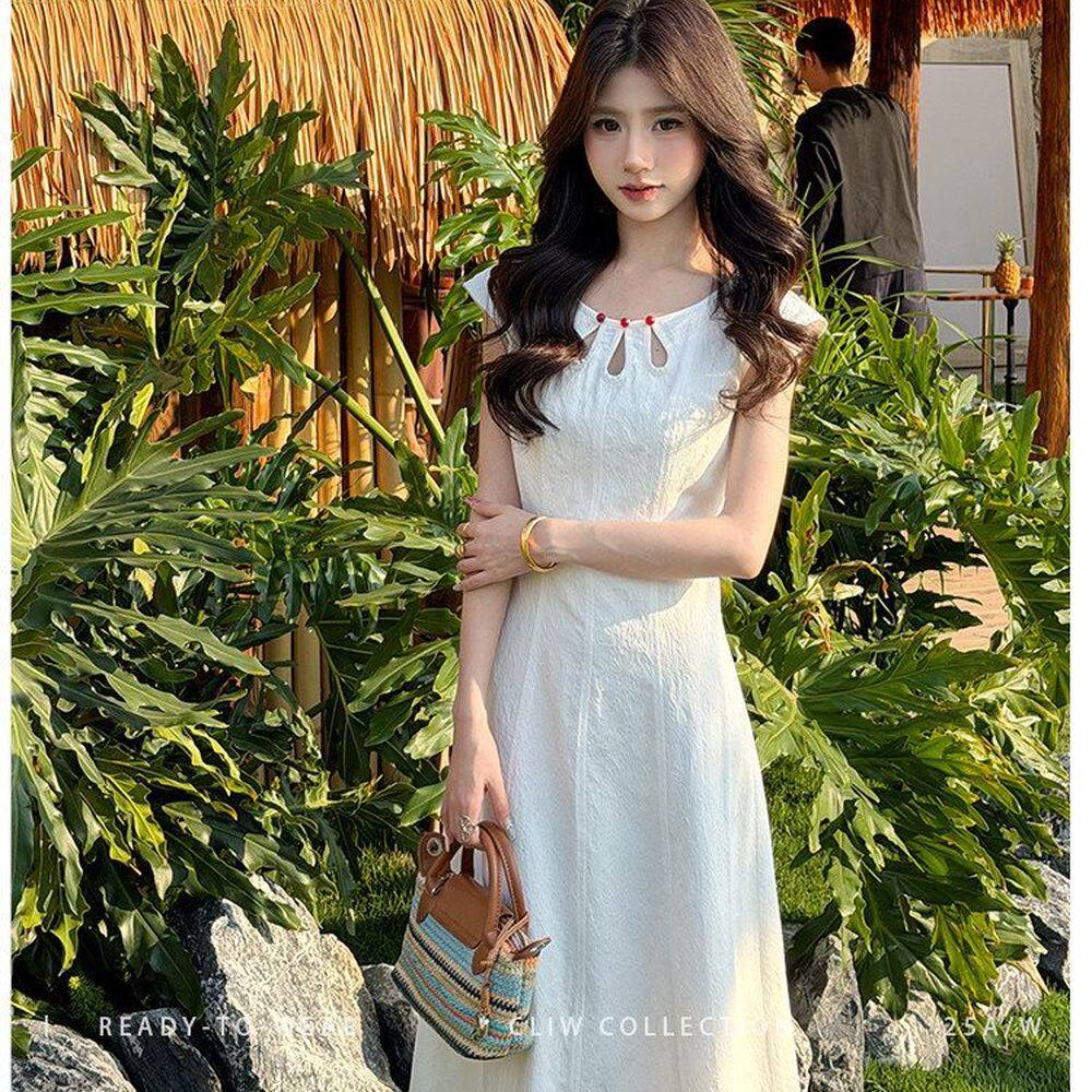 2026小个子法式收腰显瘦连衣裙