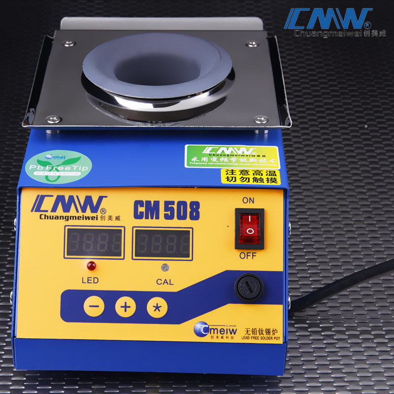 创美威CM-506数显恒温纯钛熔锡炉 焊锡炉 浸焊化锡炉调温圆形锡炉
