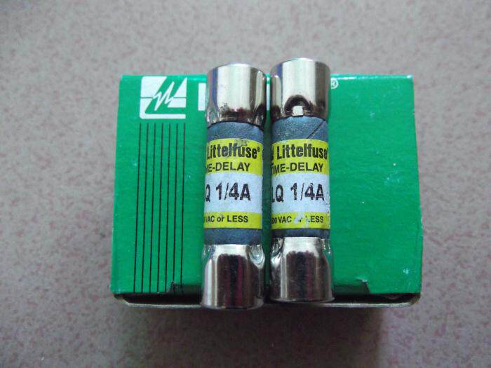 FLQ 1/4 TIME-DELAY美国力特10*38延时熔断器/保险丝0.25A 500V