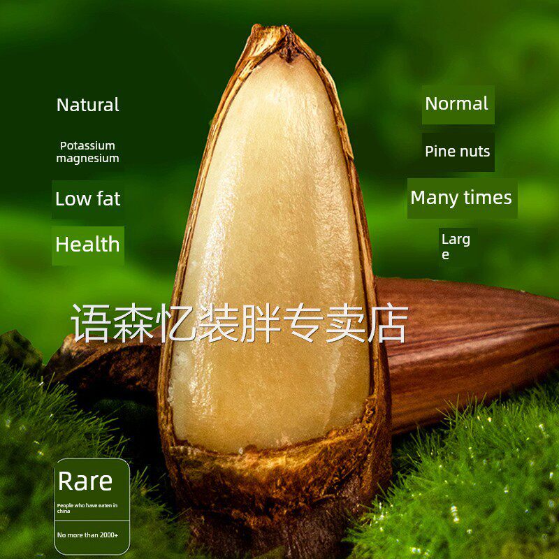 巴拉那松子云南特产原味熟食大颗粒拇指大松子坚果礼盒装送礼收藏