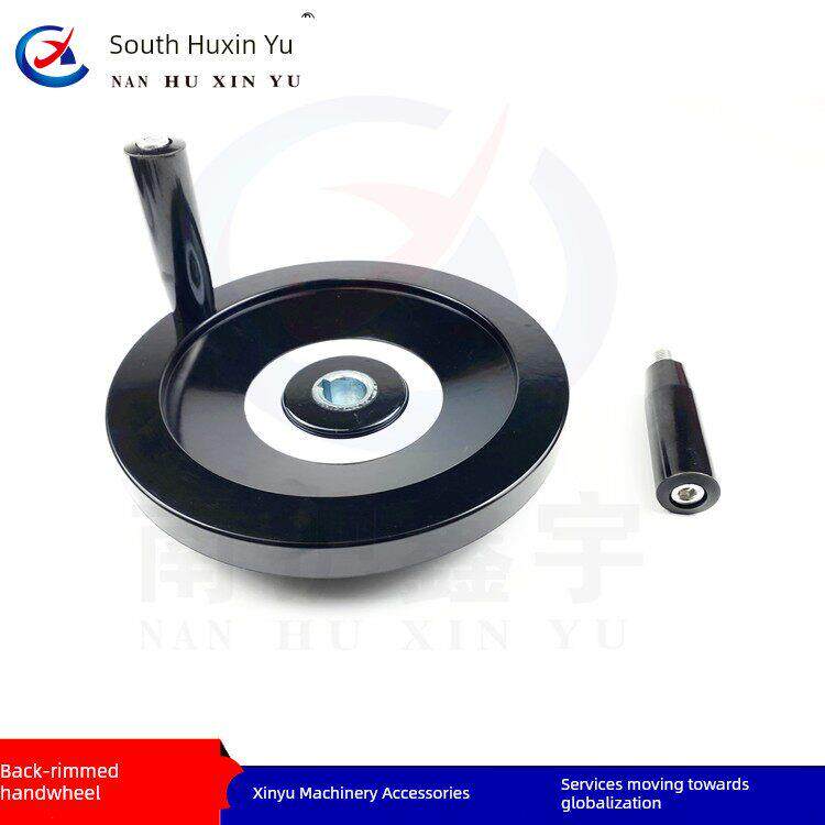 促销背面波纹手轮转动手轮口罩机配件带手柄电木手轮JB/T7273.8