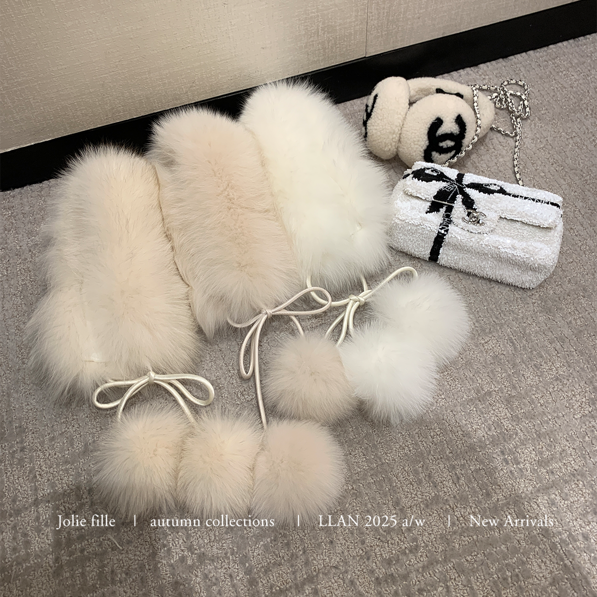 你的懒懒llan狐狸毛毛领围脖