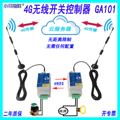4g远程控制开关对传模块物联网络无线传输信号继电器控制器GA101
