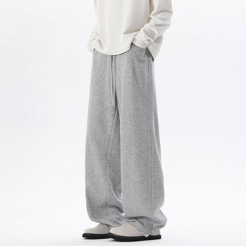 nologo official美式弯刀卫裤男春季2026新款宽松直筒休闲阔腿裤