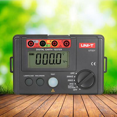 优利德UT521/UT522接地电阻测试仪数字高精度绝缘摇表防雷检测仪