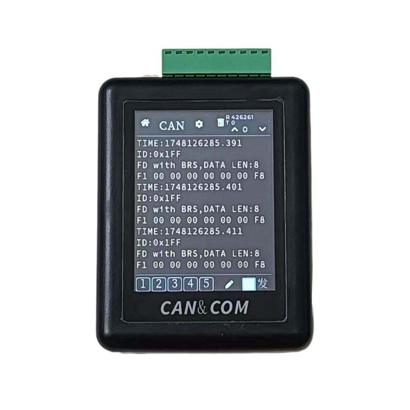 CAN&COM手持总线 线分析仪盒子数据记录发送模块485串口调试工具