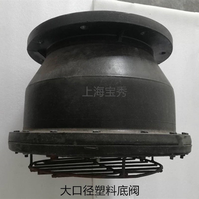 PVC抽水泵法兰底阀塑料PE耐酸碱耐腐蚀过滤止回水处理阀DN100-350图片