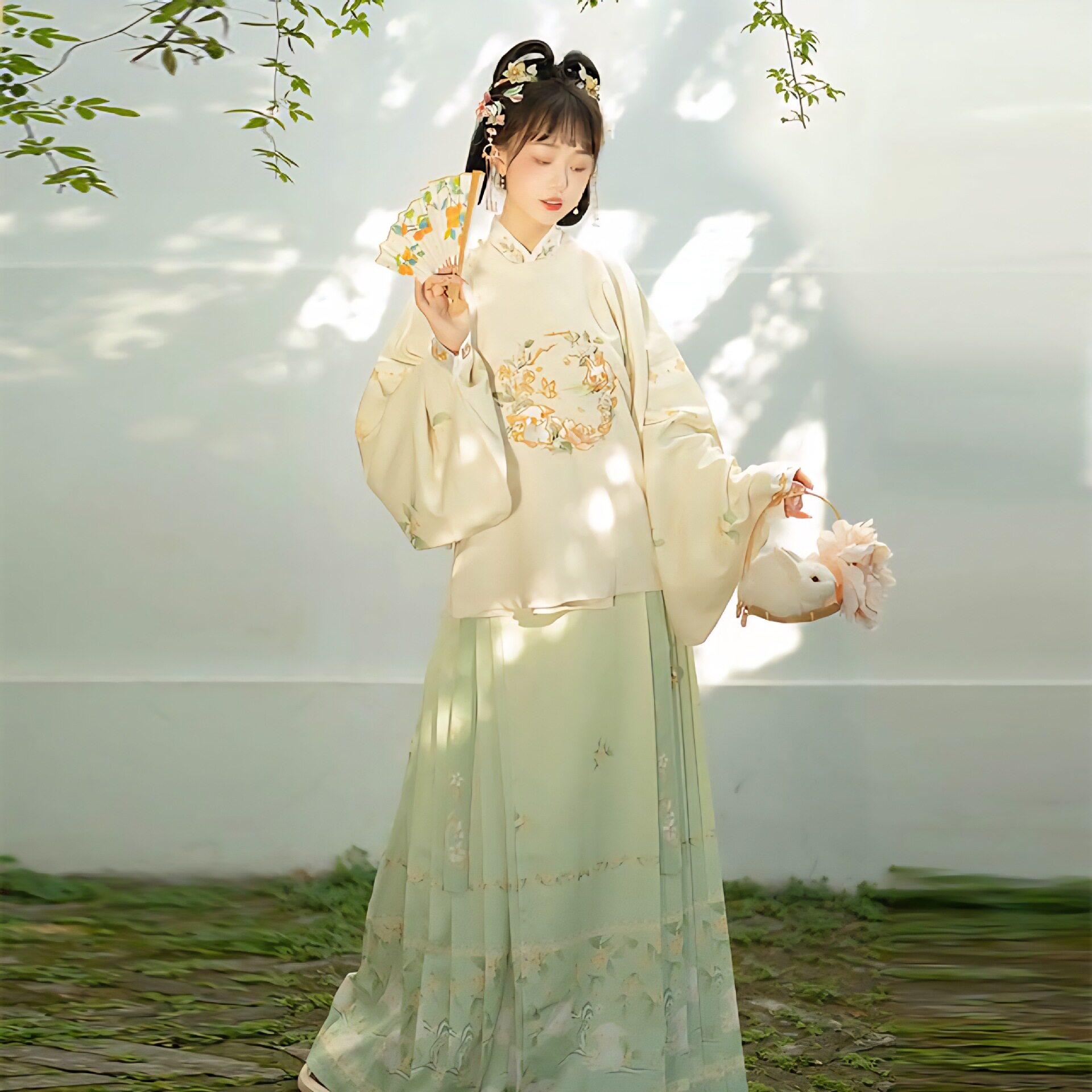 2026新款兔叽_原创明制日常汉服女圆领袍袄裙琵琶袖成人马面裙秋