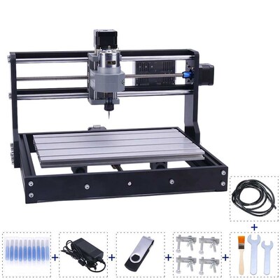 CNC3018Pro/M/MAX小型DIY微型桌面雕刻机激光数控图片木工雕刻