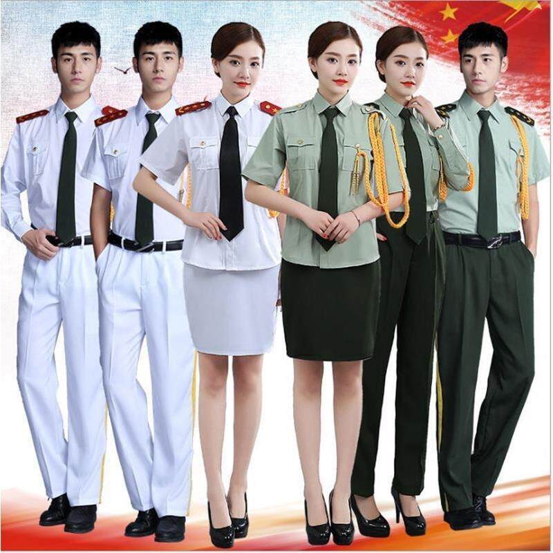 2026新款仪仗队男女款军装衬衣礼服国旗班升旗手文工团军乐队演出